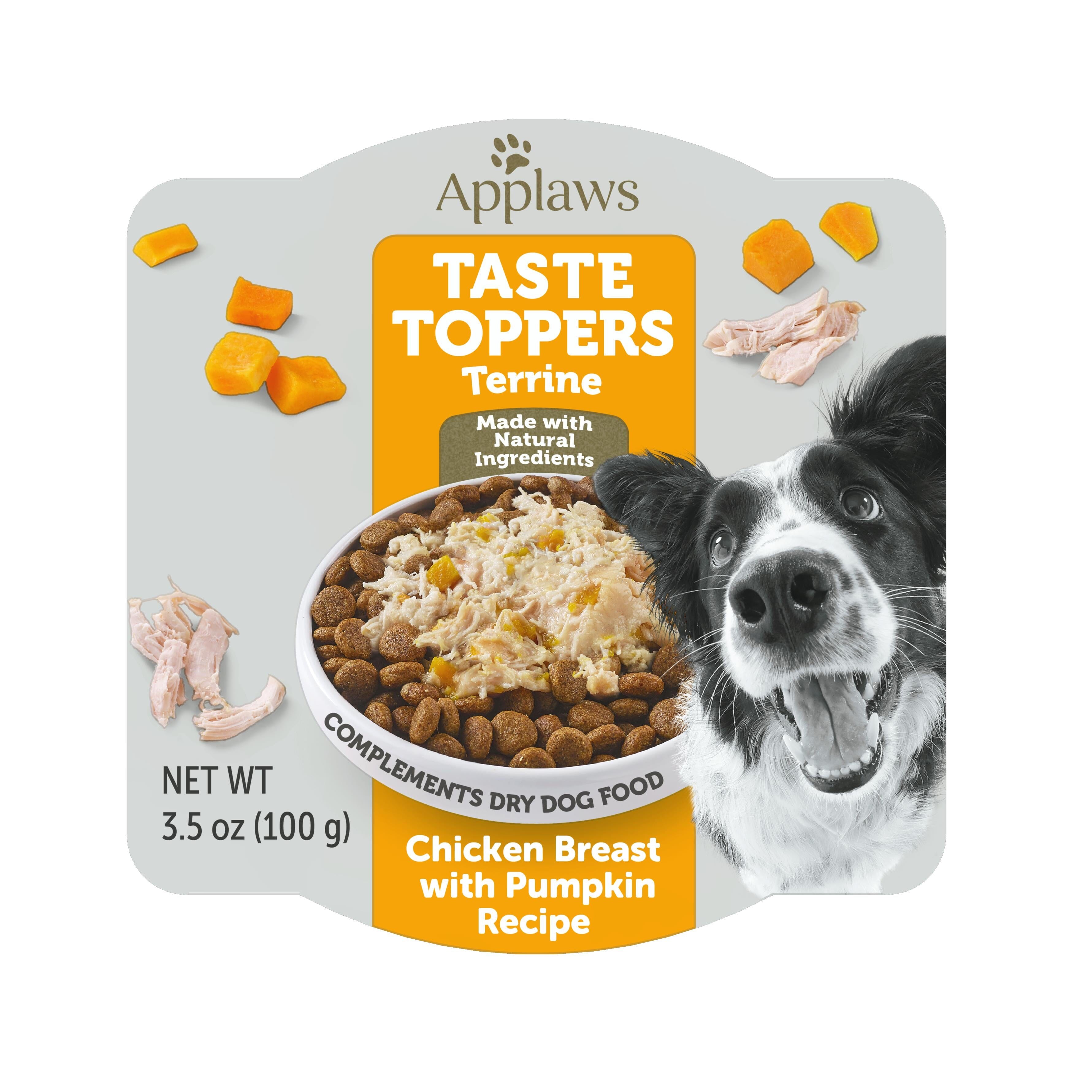 Applaws Taste Toppers Chicken and Pumpkin Dog Food Toppers - 3.53 Oz - Case of 6  