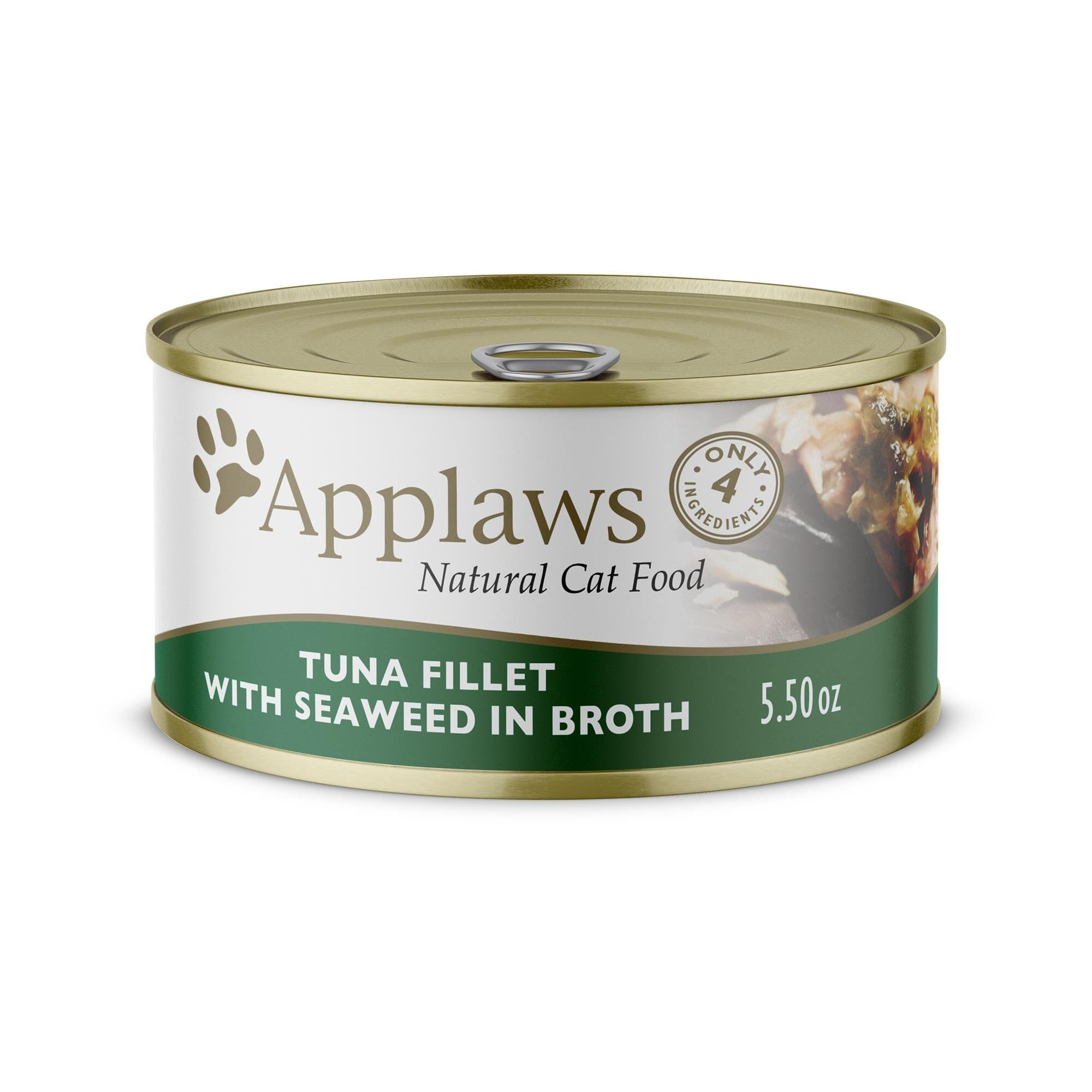 Applaws Tuna Filet and Seaweed in Broth Canned Cat Food - 5.5 Oz - Case of 24  