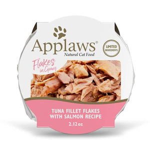 Applaws Tuna Filet with Salmon in Gravy Wet Cat Food Tray - 2.12 Oz - Case of 18