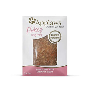 Applaws Tuna Flakes and Shrimp in Gravy Wet Cat Food Pouch - 2.47 Oz - Case of 12