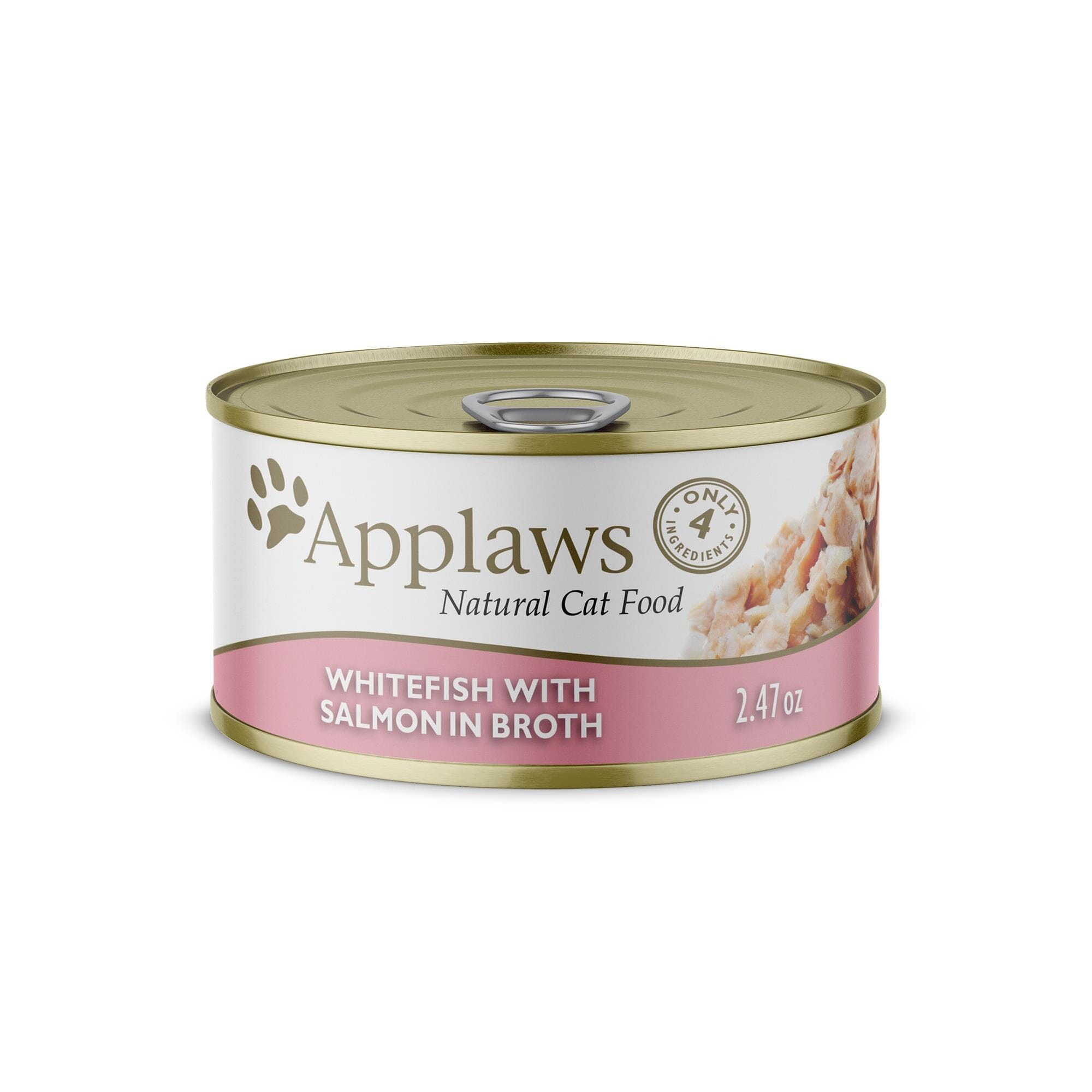 Applaws Whitefish and Salmon in Broth Canned Cat Food - 2.47 Oz - Case of 24  