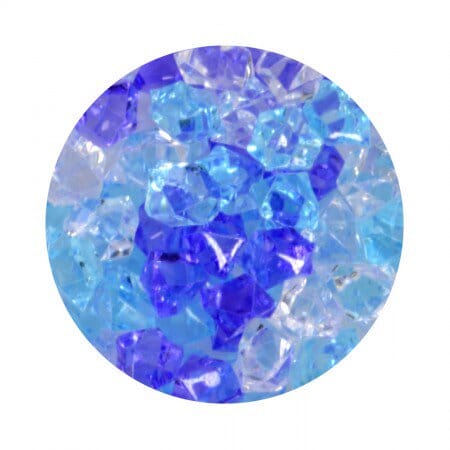 Aqua One Crystal Gems Acrylic Gravel - Frosty Blue - 5 oz