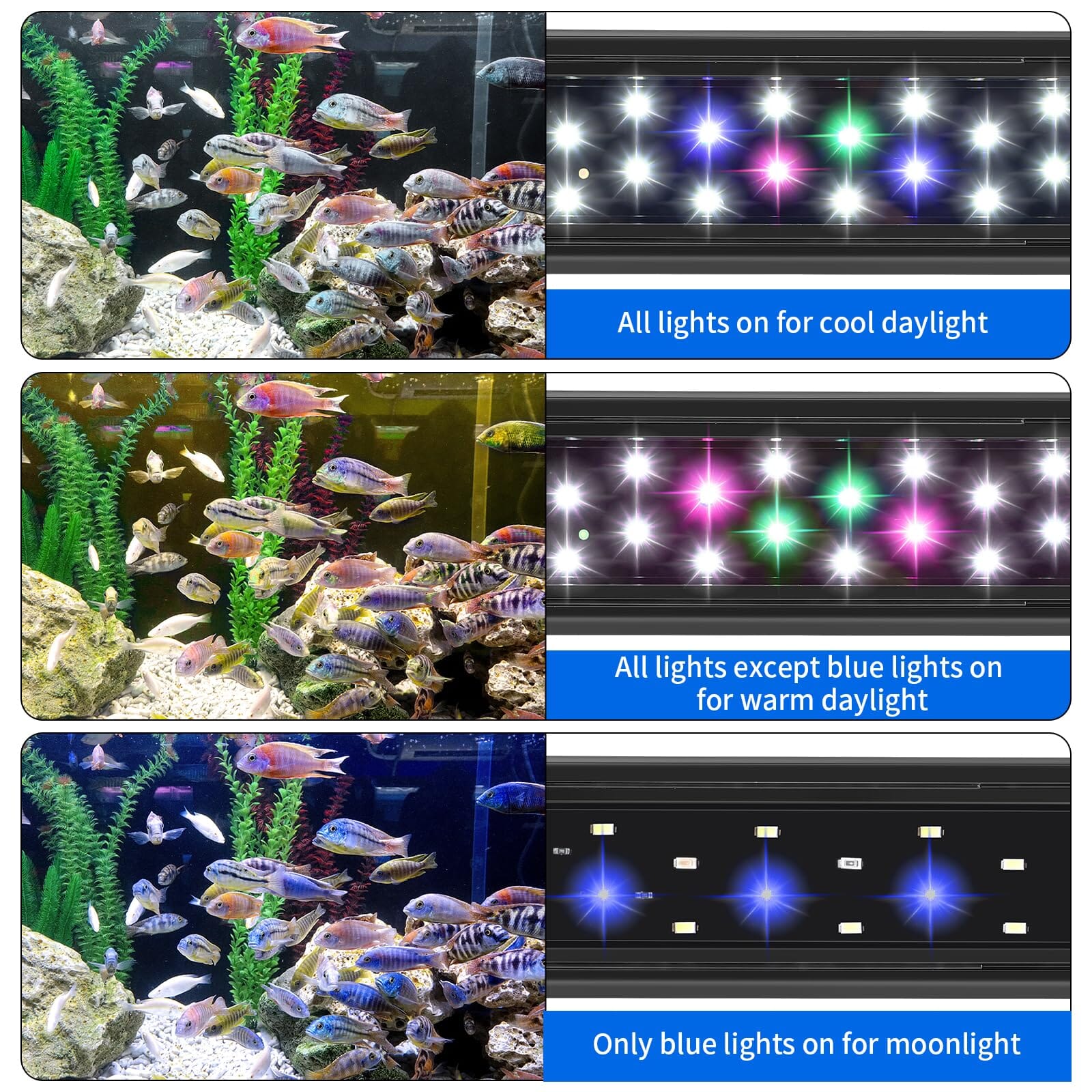 Aquarium Systems ProTen Freshwater LED Lighting Fixture - 12WT - 10" Inch  