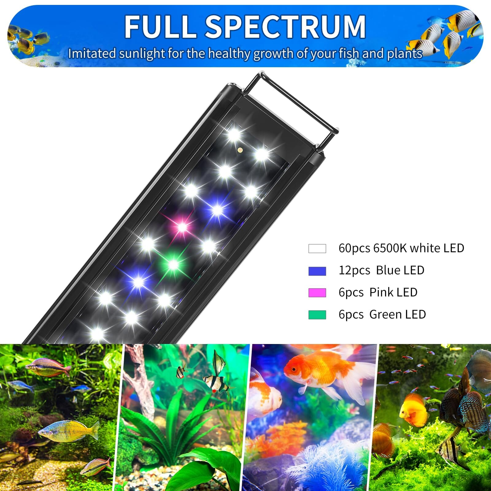 Aquarium Systems ProTen Freshwater LED Lighting Fixture - 27WT - 36