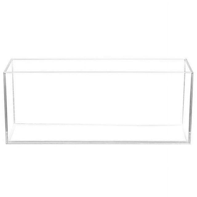 Aquatop Bookshelf-Style Tall High Clear Glass Aquarium - 6.5 Gallons - L: 6.7 X W: 23.6 X H: 9.4 Inches Default Title