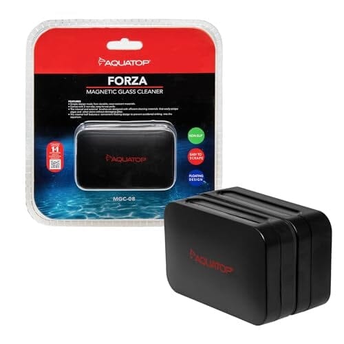 Aquatop Floating Magnetic Glass Cleaner - For 5/16-3/8 Inch Glass - Medium