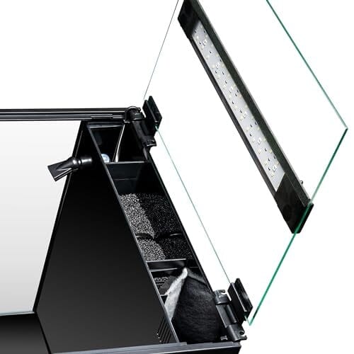 Aquatop Formosa Bow Front LED Lighting Desktop Glass Aquarium Kit - 13.5 Gal - L:16.5 X W:13.3 X H:15.7 Inch