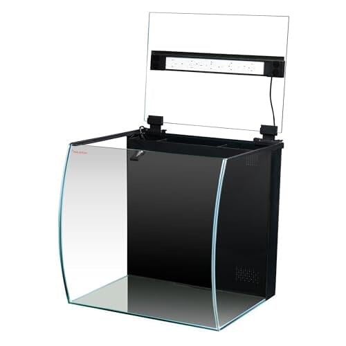 Aquatop Formosa Bow Front LED Lighting Desktop Glass Aquarium Kit - 13.5 Gal - L:16.5 X W:13.3 X H:15.7 Inch