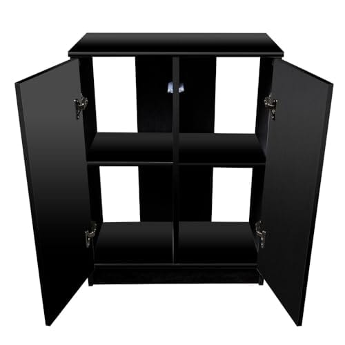 Aquatop Forza Premier 2-Door Cabinet - Black - For Standard 15-20 Gal Tall Aquariums - L:24.5 X W:13.7 X H:31.5 Inch  