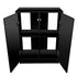 Aquatop Forza Premier 2-Door Cabinet - Black - For Standard 15-20 Gal Tall Aquariums - L:24.5 X W:13.7 X H:31.5 Inch  