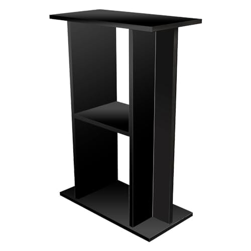 Aquatop Forza Premier Aquarium Stand - Black - For Rimmed Aquariums - L:21 X W:10.6 X H:29.9 Inch