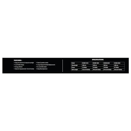 Aquatop SAQB-4854 SkyAqua Actinic Blue LED Aquarium Light - 48-54