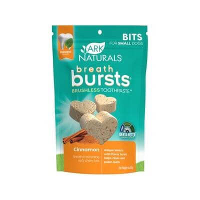 Ark Naturals Breath Bursts Cinnamon Bites Brushless Toothpaste Dental Dog Chews - 4 Oz Default Title