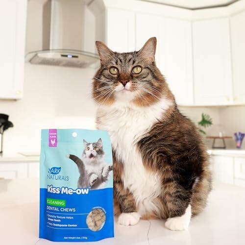 Ark Naturals Kiss-Me-Ow Chicken Flavored Cleaning Dental Cat Chews