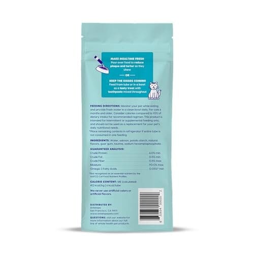 Ark Naturals Kiss Me-Ow Salmon Lickable Dental Cat Treats - 2 Oz