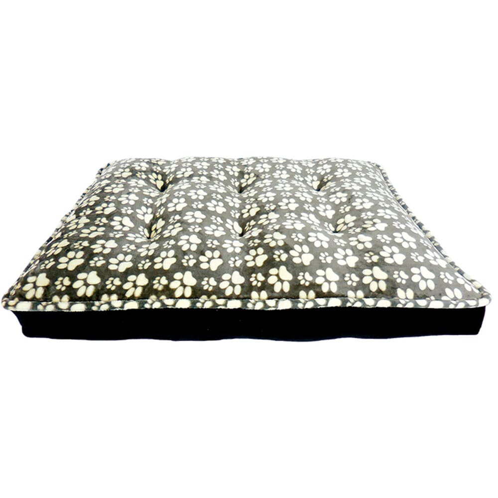 Arlee Bella OrthoLux Orthopedic Paw Print Mattress Waterproof Dog Bed - Gray Large - L:45 X W:36 X H:8 In