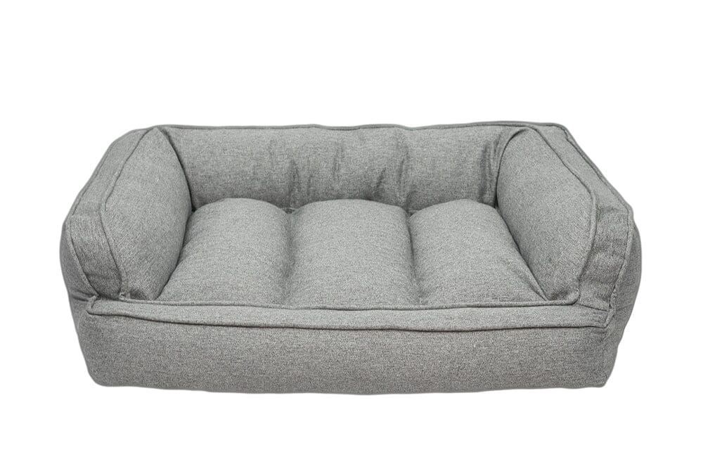 Arlee Charlie Orthopedic Memory Foam Sofa Couch Style Dog Bed Gray Medium - L:41 X W:33 X H:12 In