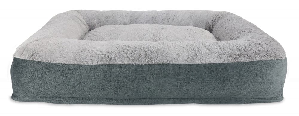 Arlee Harper Rectangle Slumber Dog Bed Gray Small - L:36 X W:28 X H:7