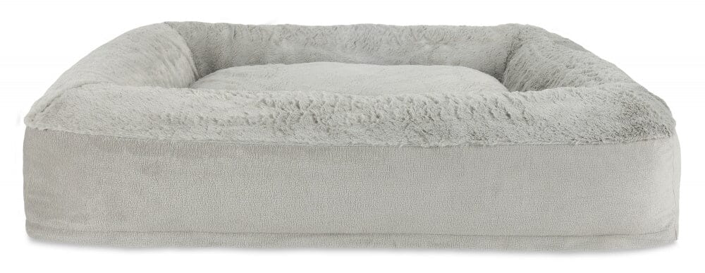 Arlee Harper Rectangle Slumber Dog Bed Tan Small - L:36 X W:28 X H:8
