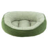 Arlee Rover Rest Cody Cuddler Oval Cushion Dog Bed Olive Medium - L:28 X W:25 X H:11
