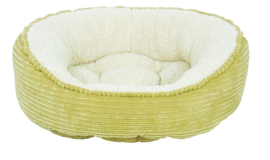 Arlee Rover Rest Cody Cuddler Oval Cushion Dog Bed Taupe Medium - L:28 X W:25 X H:11