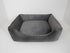 Arlee Sandy Orthopedic Couch Lounger Dog Bed Gray Small - L:26 X W:21 X H:8