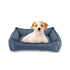 Arlee Sandy Orthopedic Couch Lounger Dog Bed Blue Small - L:26 X W:21 X H:9