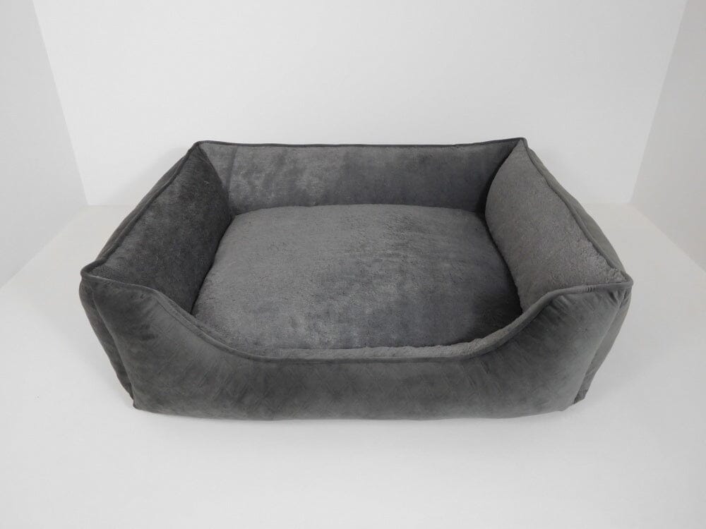 Arlee Sandy Orthopedic Couch Lounger Dog Bed Gray Large - L:41 X W:32 X H:7