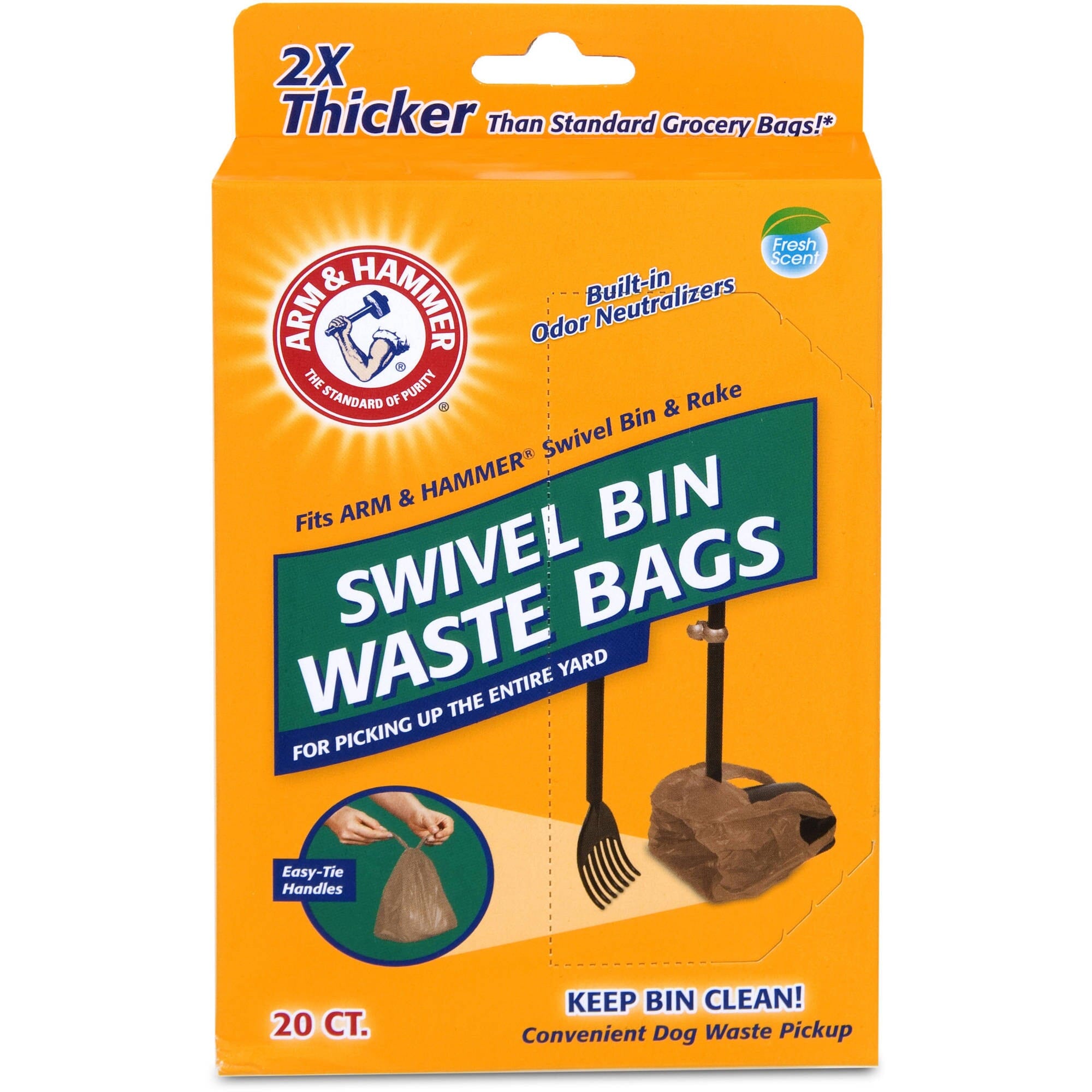 Arm & Hammer Petmate Thick Dog Wastebags for Swivel Bin - 20 Count Default Title