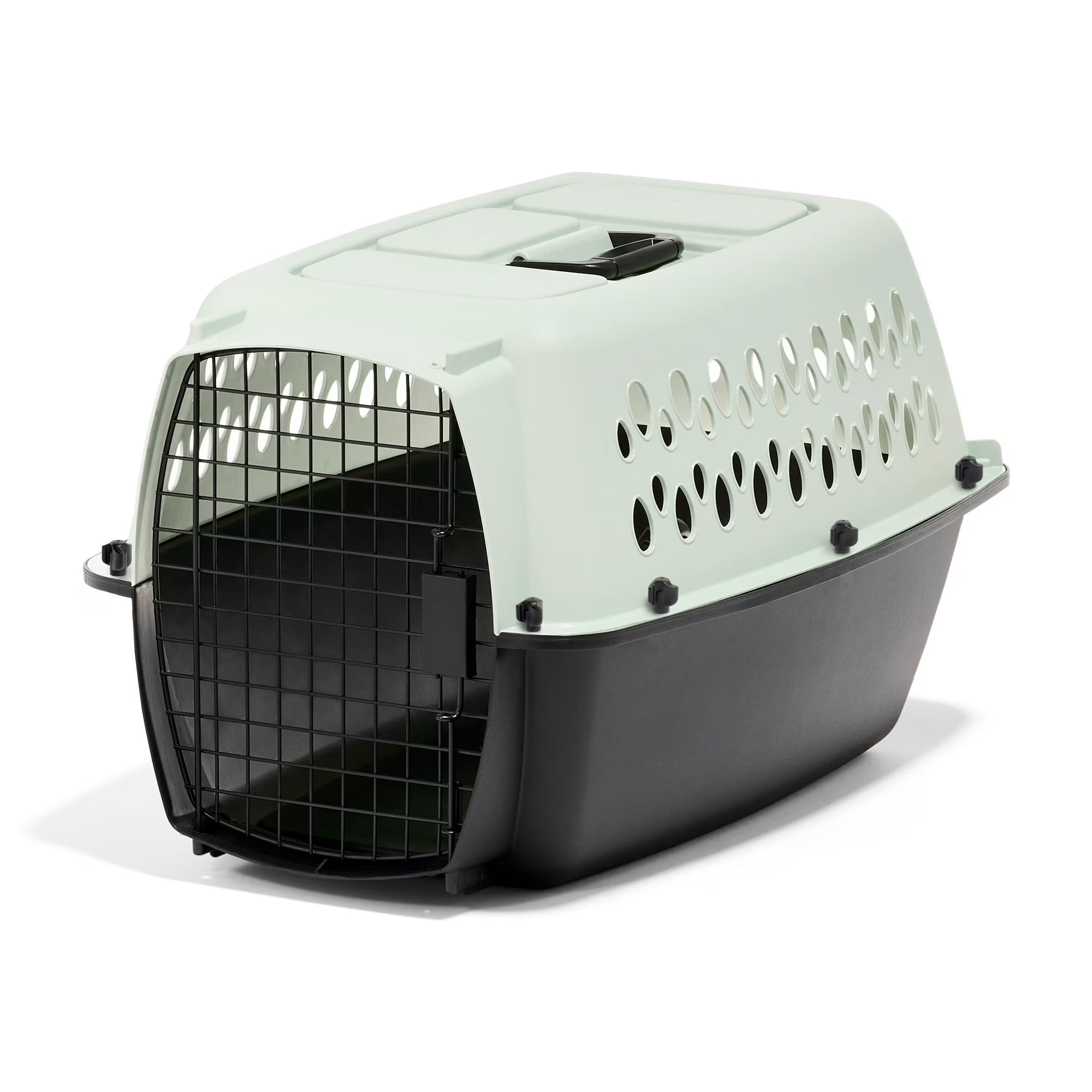 Aspen Fashion Pet Porter Dog Kennel Hard-Sided - Aqua/Black - 24 in
