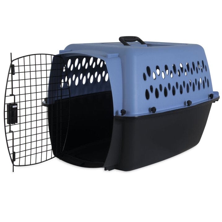 Aspen Fashion Pet Porter Dog Kennel Hard-Sided - Blue and Black - 26 in  