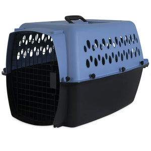 Aspen Fashion Pet Porter Dog Kennel Hard-Sided - Blue and Black - 26 in