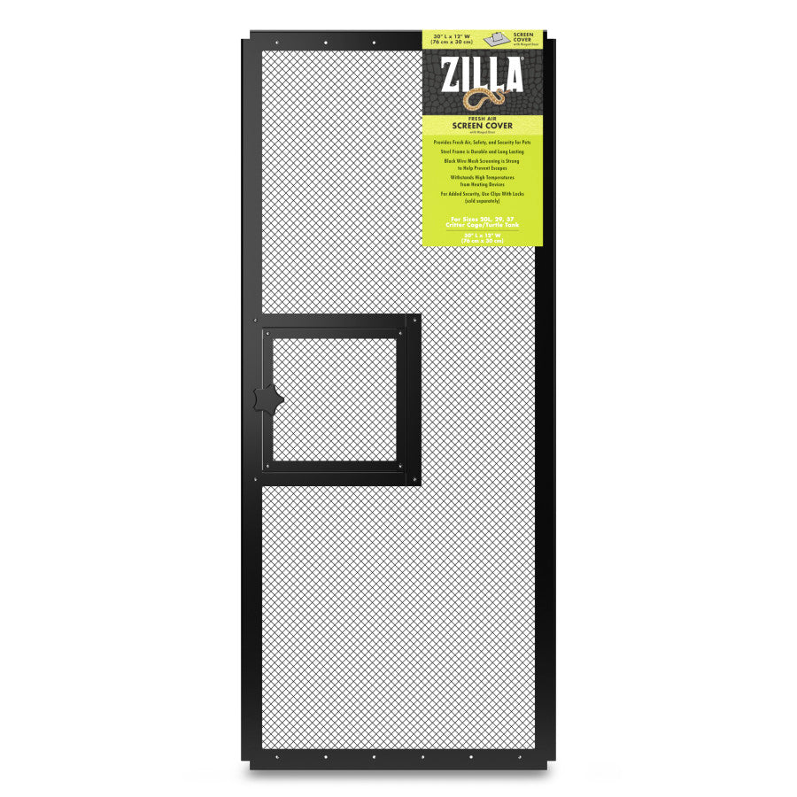 Zilla Fresh Air Screen Cover with Hinged Door - 30