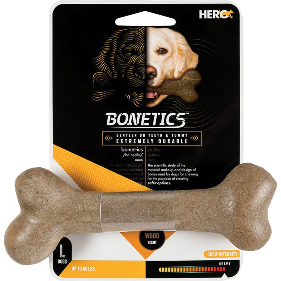 Hero Bonetics Femur Bone Fetch and Chewy Wood Scented Dog Toy