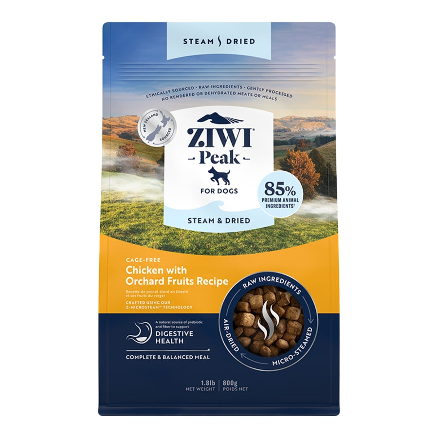 Ziwi Peak Chicken with Orchard Fruits Recipe Steam-Dried Dog Food