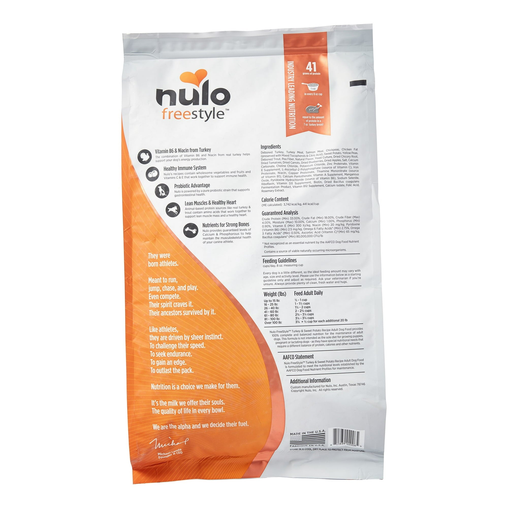 Nulo Freestyle Grain-Free Turkey and Sweet Potato Recipe Adult Dry Dog Food