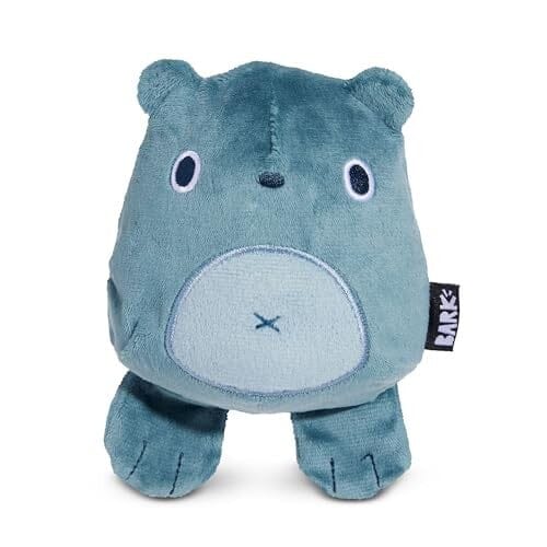 Bark Box Bear Hugger Super Chewer 2-Piece Inner Rubber Toy and Plush Dog Toy - Gray - Large Default Title