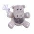 Bark Box Hangry Hangry Hippo Rope and Tug 2-in-1 Plush Dog Toy - Gray - Medium Default Title