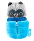 Bark Box Nap Bandit Raccoon Crinkle Squeak and Plush Dog Toy  