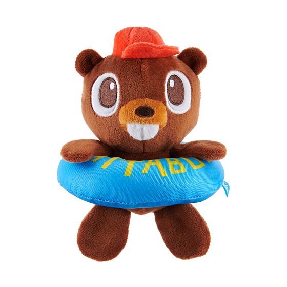 Bark Box Squeak-Away Camp Lil' Bucky Crinkle and Squeaking Plush Dog Toy  