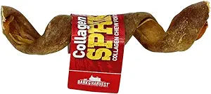 Bark + Harvest by Superior Farms Collagen Puff Spring Natural Dog Chews - 12 Inches - 15 Count Box  