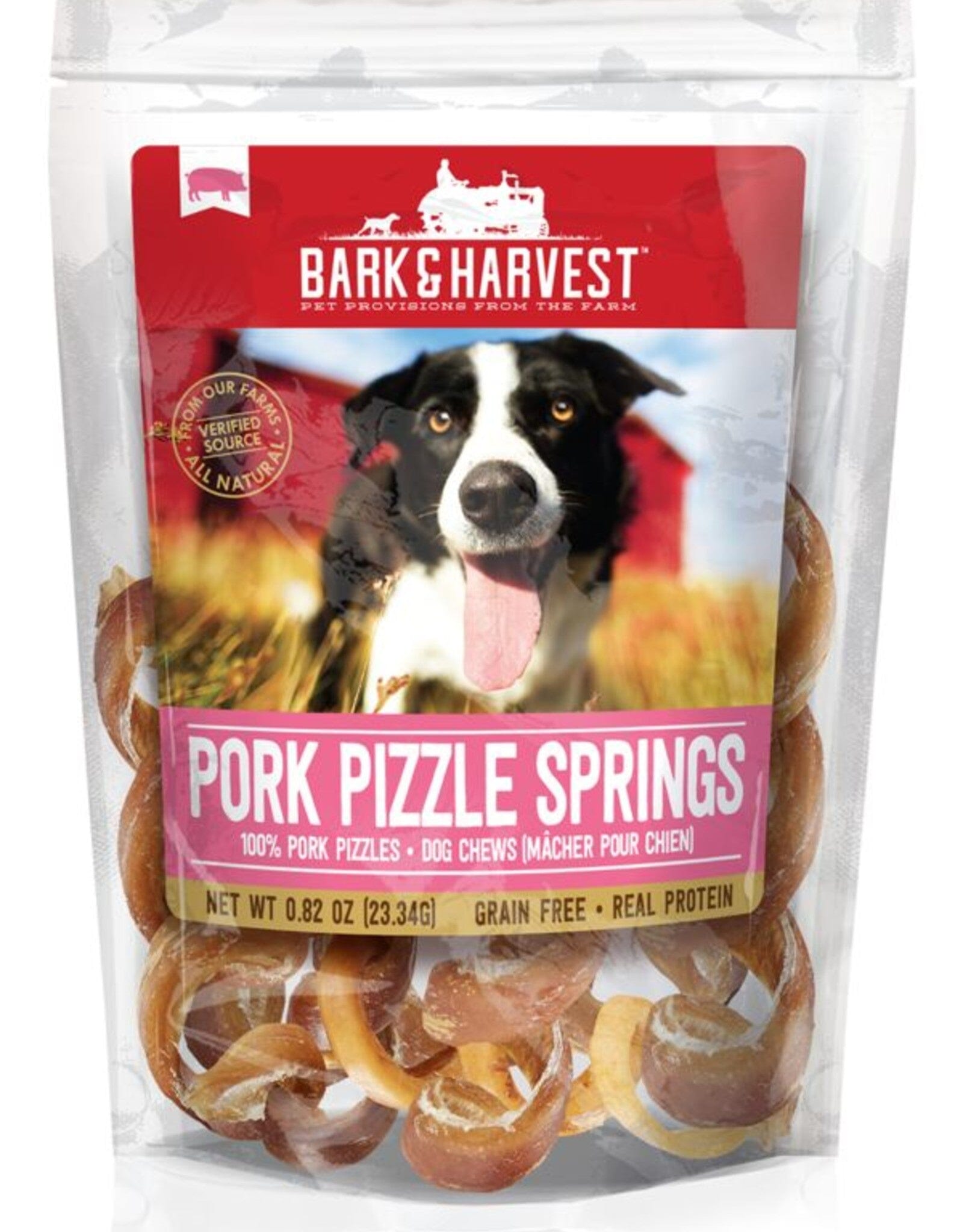 Bark + Harvest by Superior Farms Pork Pizzle Springs Dog Natural Chews - 5 ct Bag
