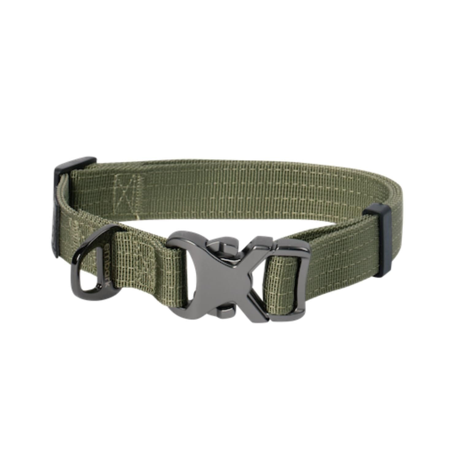 Bella and Max Heavy Adventure Dog Collar - Green - Medium  