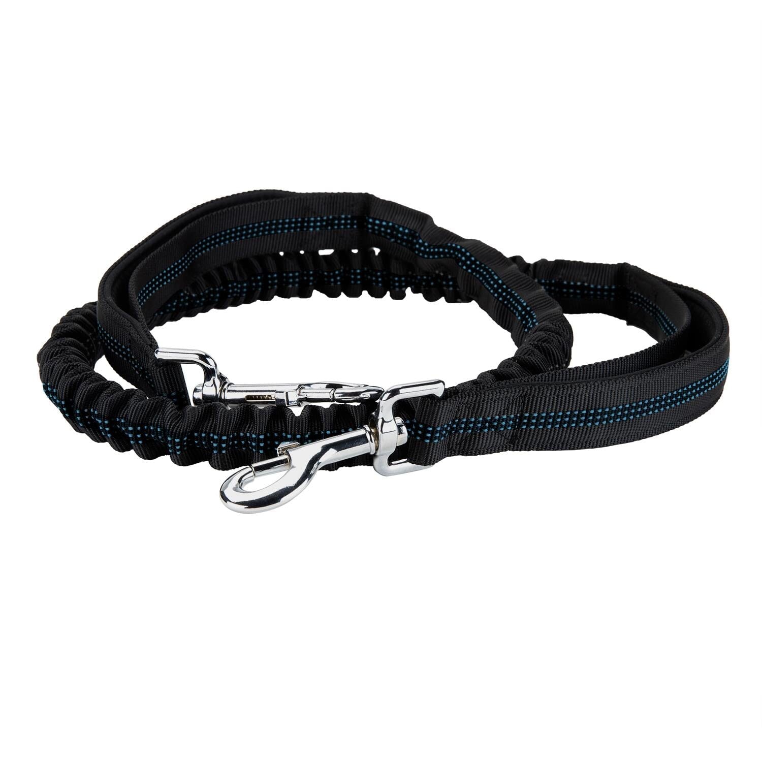 Bella and Max Heavy Bungee Dog Leash - Blue - 49-69