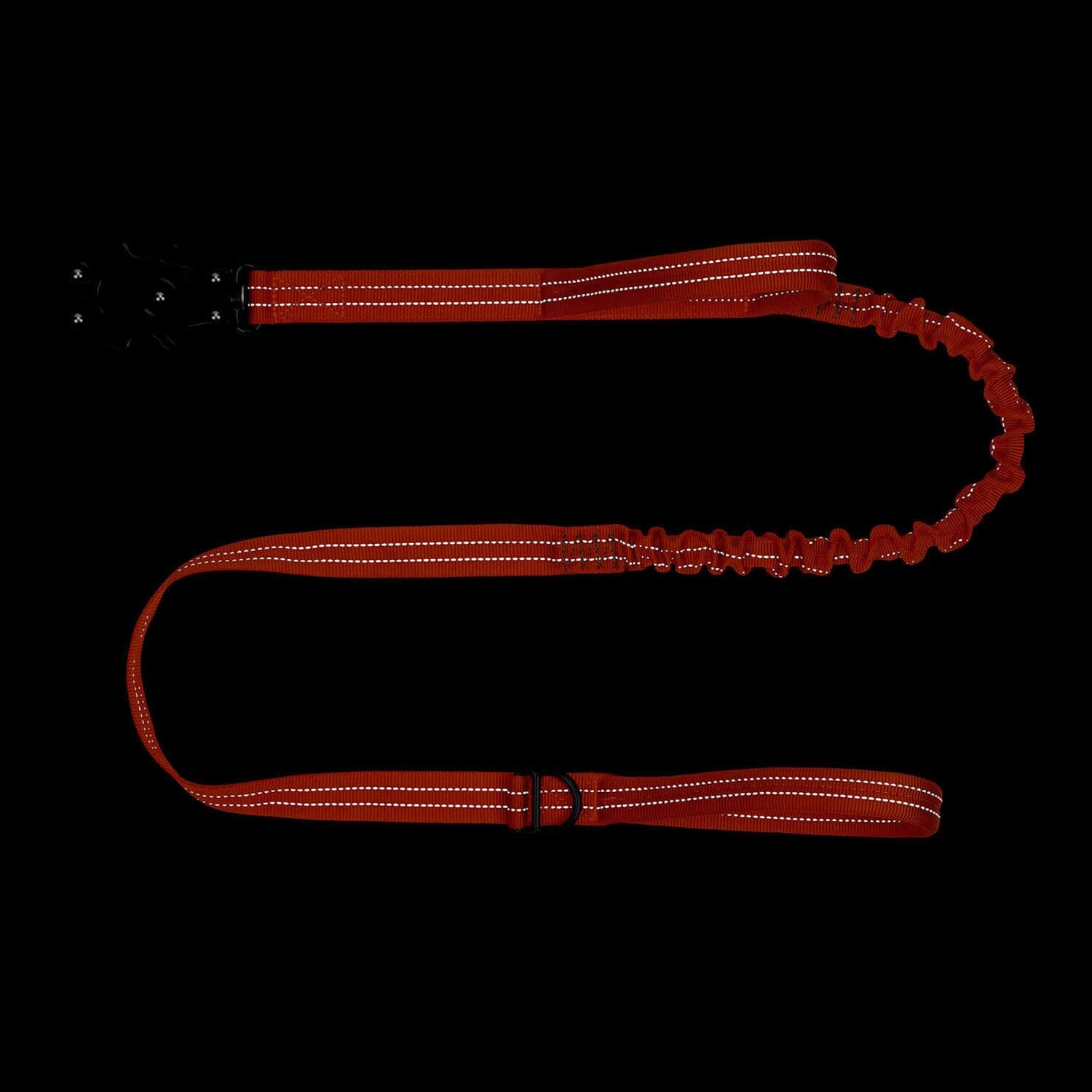 Bella and Max Heavy Bungee Dog Leash - Orange - 49-69" Inches  