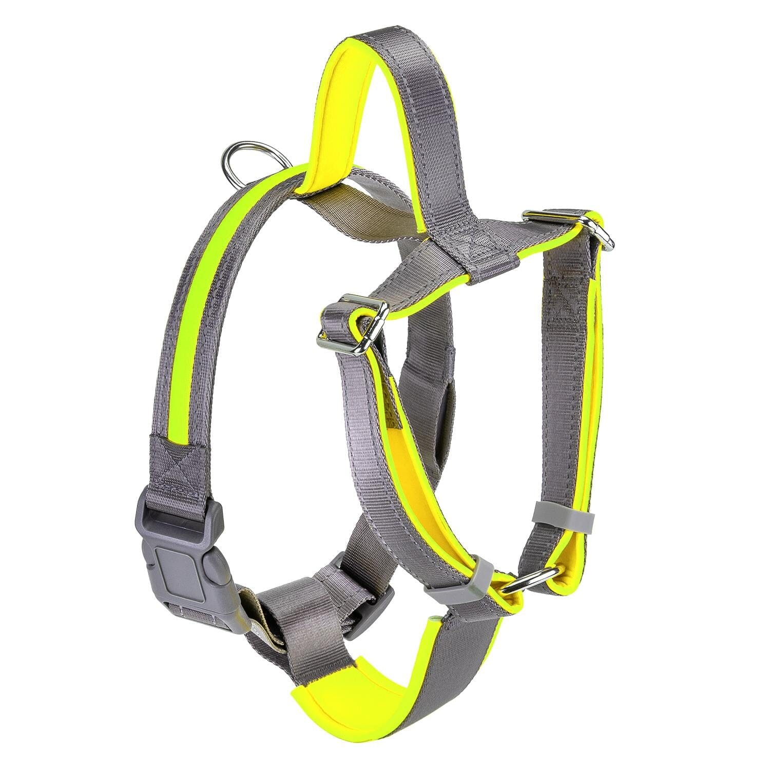 Bella and Max USB LED Lighting Dog Harness - Neon - Large  