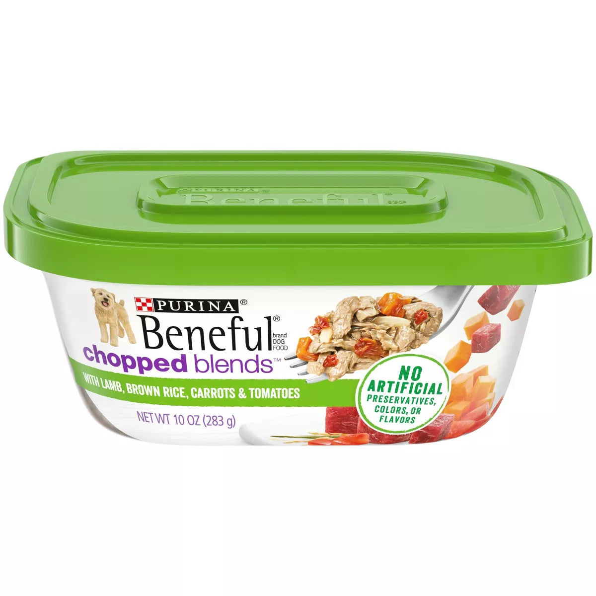 Beneful Chopped Blends With Lamb, Brown Rice, Carrots, Tomatoes & Spinach Wet Dog Food Tubs  