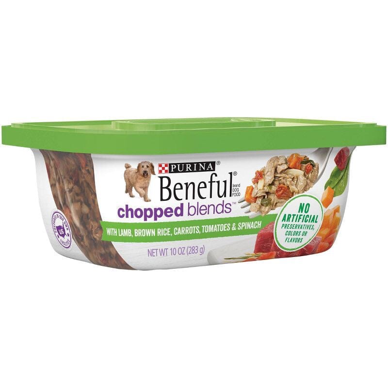 Beneful Chopped Blends With Lamb, Brown Rice, Carrots, Tomatoes & Spinach Wet Dog Food Tubs  