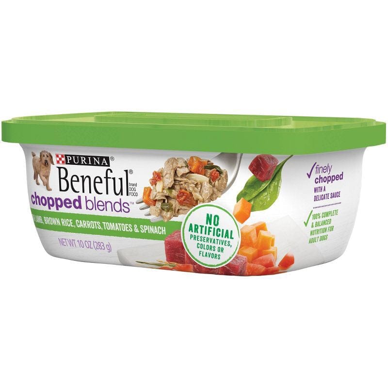 Beneful Chopped Blends With Lamb, Brown Rice, Carrots, Tomatoes & Spinach Wet Dog Food Tubs  