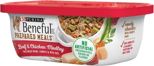 Beneful Prepared Meals Beef and Chicken Medley Wet Dog Food  